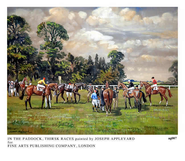 IN THE PADDOCK, THIRSK RACECOURSE painted by JOSEPH APPLEYARD