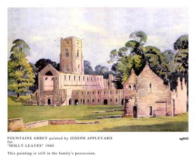 FOUNTAINS ABBEY painted by JOSEPH APPLEYARD
