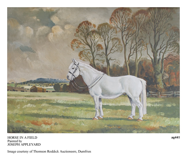 HORSE IN A FIELD painted by JOSEPH APPLEYARD