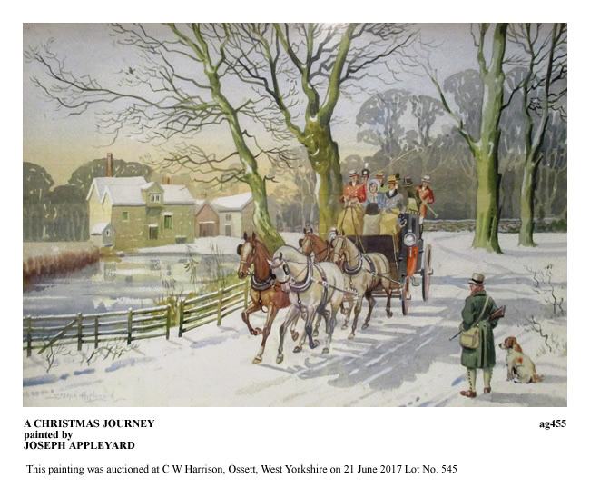 A CHRISTMAS JOURNEY painted by JOSEPH APPLEYARD