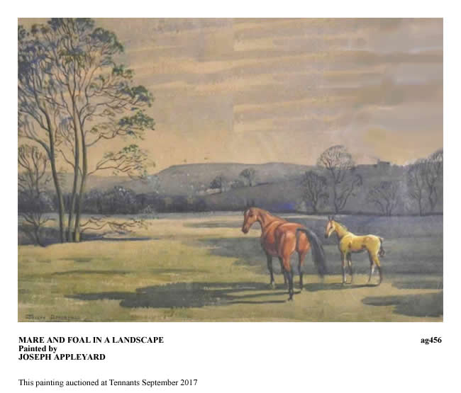 MARE AND FOAL IN A LANDSCAPE painted by JOSEPH APPLEYARD