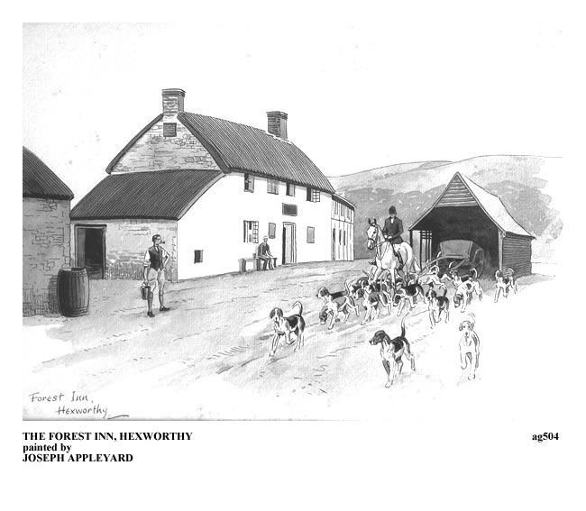 THE FOREST INN, HEXWORTHY painted by JOSEPH APPLEYARD