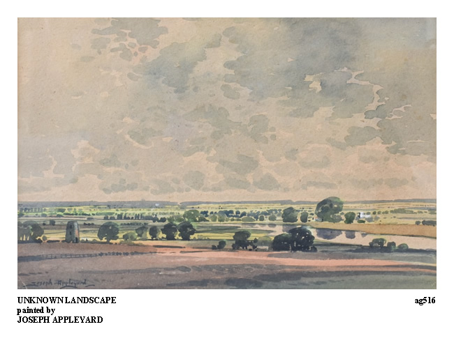 UNKNOWN LANDSCAPE painted by JOSEPH APPLEYARD