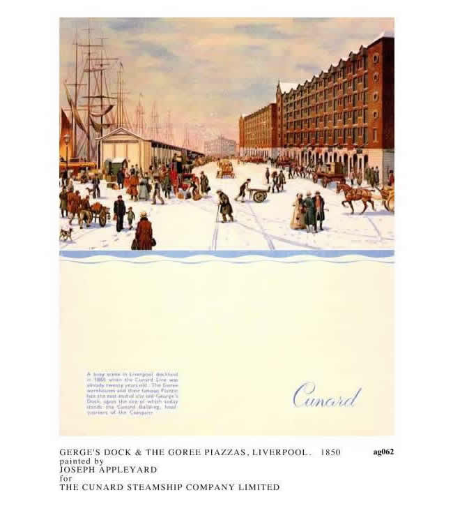 GEORGE'S DOCK AND THE GOREE PIAZZAS, LIVERPOOL painted by JOSEPH APPLEYARD