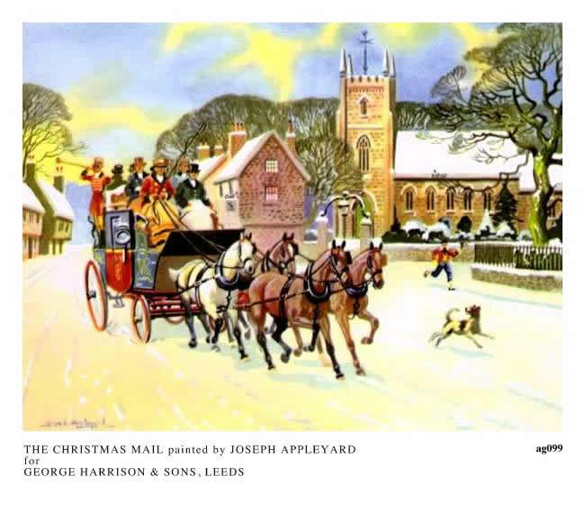 THE CHRISTMAS MAIL painted by JOSEPH APPLEYARD