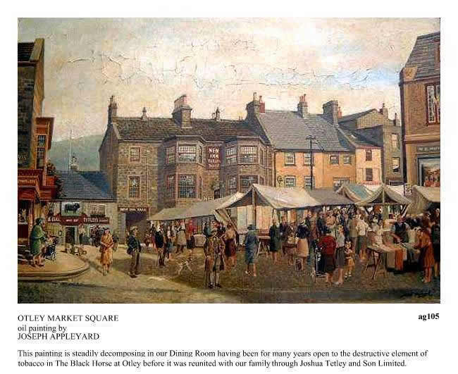 OTLEY MARKET SQUARE painted by JOSEPH APPLEYARD