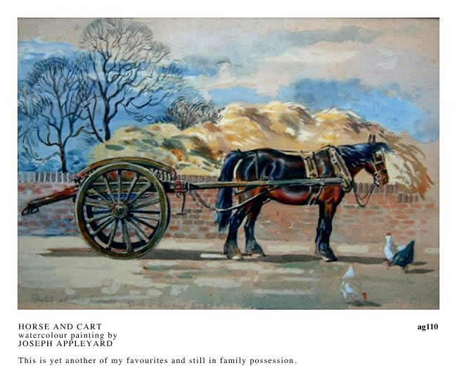 HORSE AND CART painted by JOSEPH APPLEYARD