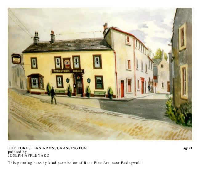 THE FORESTERS ARMS, GRASSINGTON painted by JOSEPH APPLEYARD