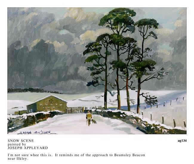SNOW SCENE painted by JOSEPH APPLEYARD