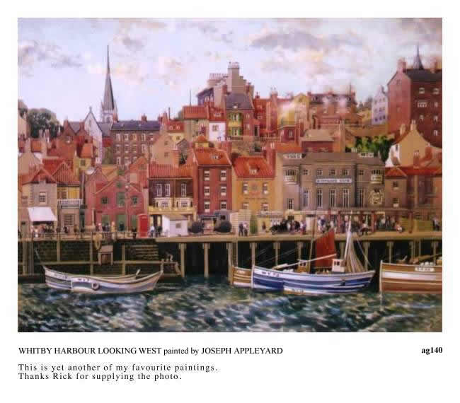 WHITBY HARBOUR LOOKING NORTH painted by JOSEPH APPLEYARD