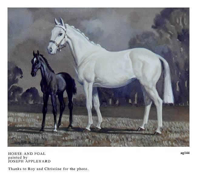 HORSE AND FOAL painted by JOSEPH APPLEYARD