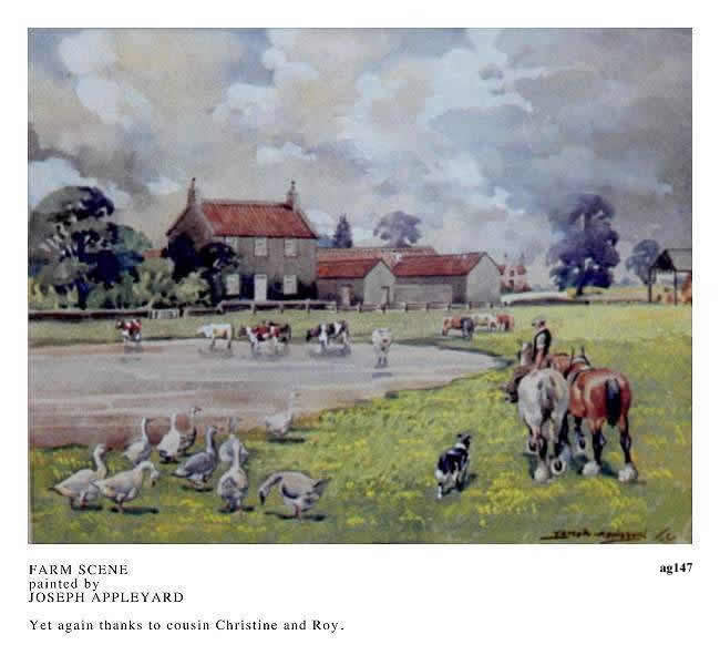 FARM SCENE painted by JOSEPH APPLEYARD
