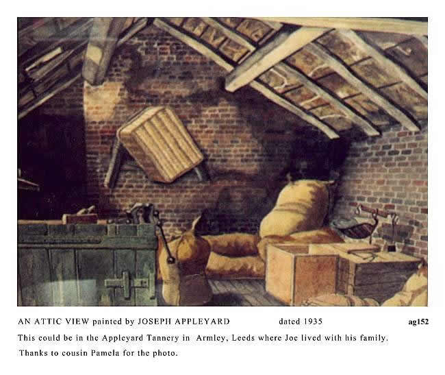 AN ATTIC VIEW painted by JOSEPH APPLEYARD