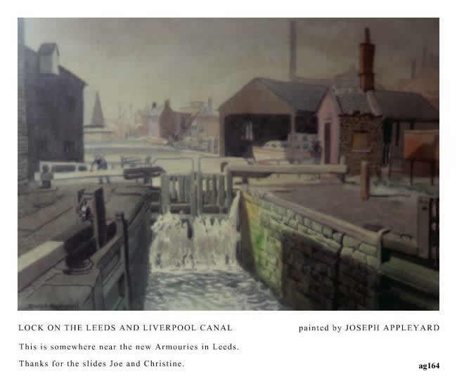 LOCK ON THE LEEDS AND LIVERPOOL CANAL painted by JOSEPH APPLEYARD