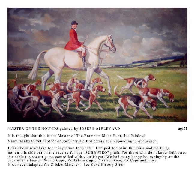 MASTER OF THE HOUNDS painted by JOSEPH APPLEYARD