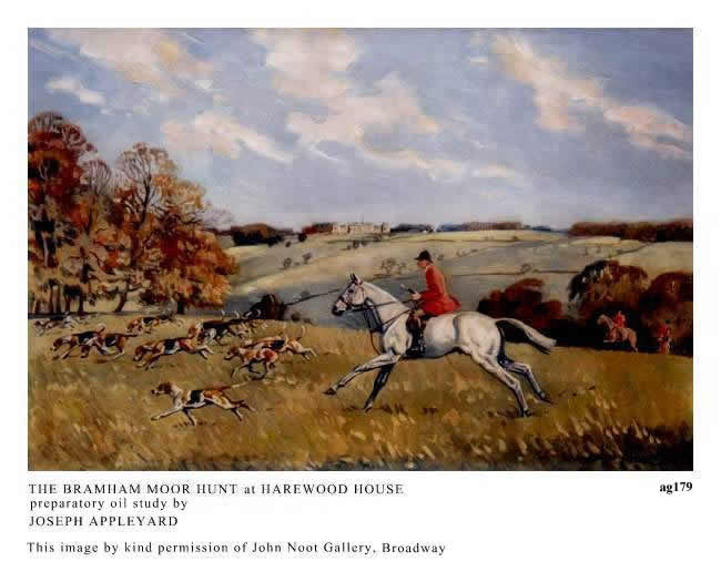 THE BRAHAM MOOR HUNT AT HAREWOOD HOUSE painted by JOSEPH APPLEYARD