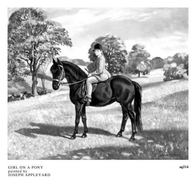 GIRL ON A PONY painted by JOSEPH APPLEYARD