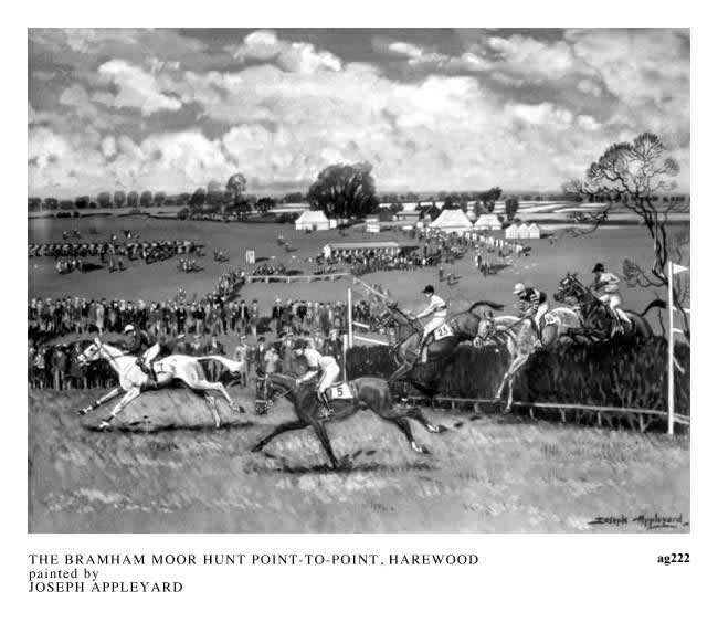 THE BRAMHAM MOOR POINT-TO-POINT, HAREWOOD painted by JOSEPH APPLEYARD