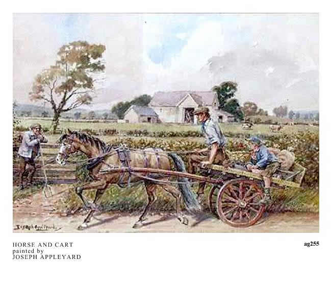 HORSE AND CART painted by JOSEPH APPLEYARD