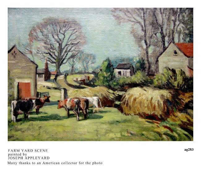 FARM YARD SCENE painted by JOSEPH APPLEYARD
