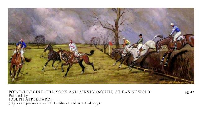 POINT-TO-POINT, THE YORK AND AINSTY (SOUTH) AT EASINGWOLD) painted by JOSEPH APPLEYARD