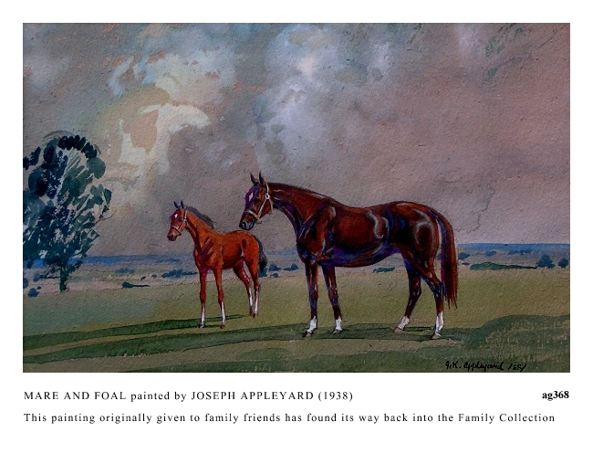 MARE AND FOAL painted by JOSEPH APPLEYARD
         