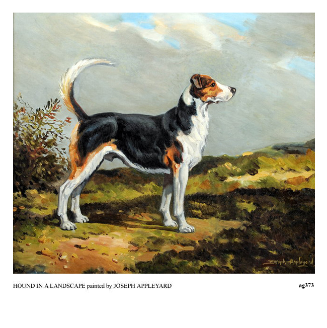 HOUND IN A LANDSCAPE painted by JOSEPH APPLEYARD