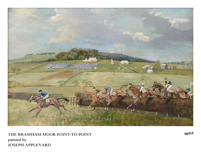 BRAMHAM MOOR POINT-TO-POINT painted by JOSEPH APPLEYARD