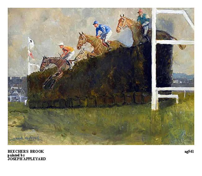 BEECHERS BROOK, AINTREE painted by JOSEPH APPLEYARD