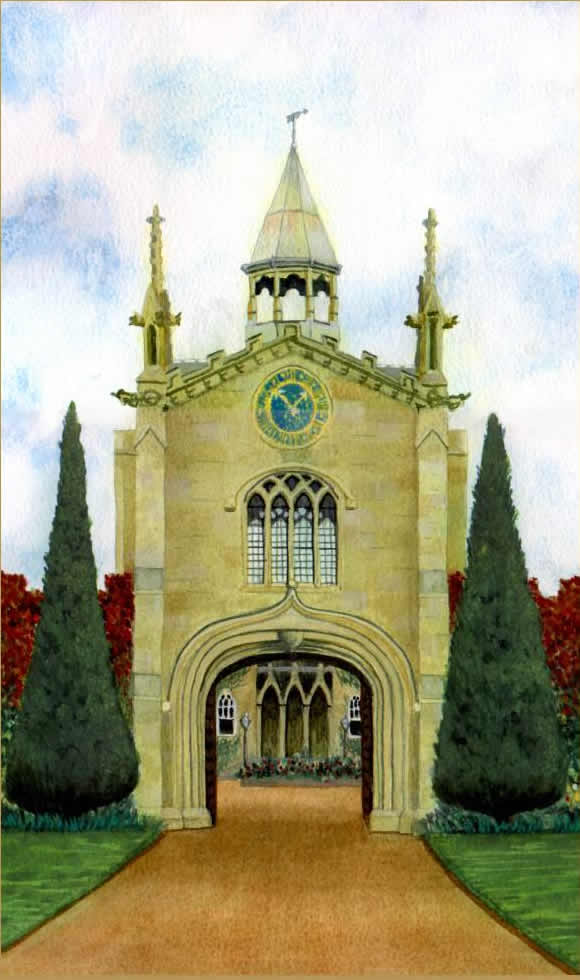 THE GATEHOUSE, BISHOPTHORPE PALACE painted by DAVID APPLEYARD