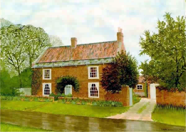 HOUSE PORTRAIT painted by DAVID APPLEYARD