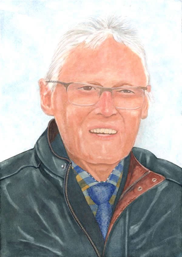 SELF PRTRAIT painted by DAVID APPLEYARD